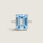 Emerald-Cut Aqua Statement Ring - Fantasia by DeSerio