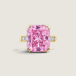 7ct Radiant Cut Pink Statement Ring - Fantasia by DeSerio