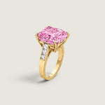 7ct Radiant Cut Pink Statement Ring - Fantasia by DeSerio