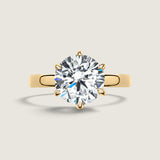 2.5 TCW Solitaire Ring in 6 Prong Basket - Fantasia by DeSerio