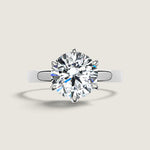 2.5 TCW Solitaire Ring in 6 Prong Basket - Fantasia by DeSerio
