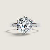 2.5 TCW Solitaire Ring in 6 Prong Basket - Fantasia by DeSerio