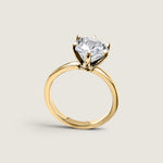 2.5 TCW Solitaire Ring in 6 Prong Basket - Fantasia by DeSerio