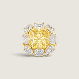 8ct Cushion Canary Cut Ring (12 TCW)