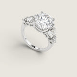 Oval Center with Marquise Side Stone Ring (6.5 TCW)