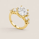 Oval Center with Marquise Side Stone Ring (6.5 TCW)