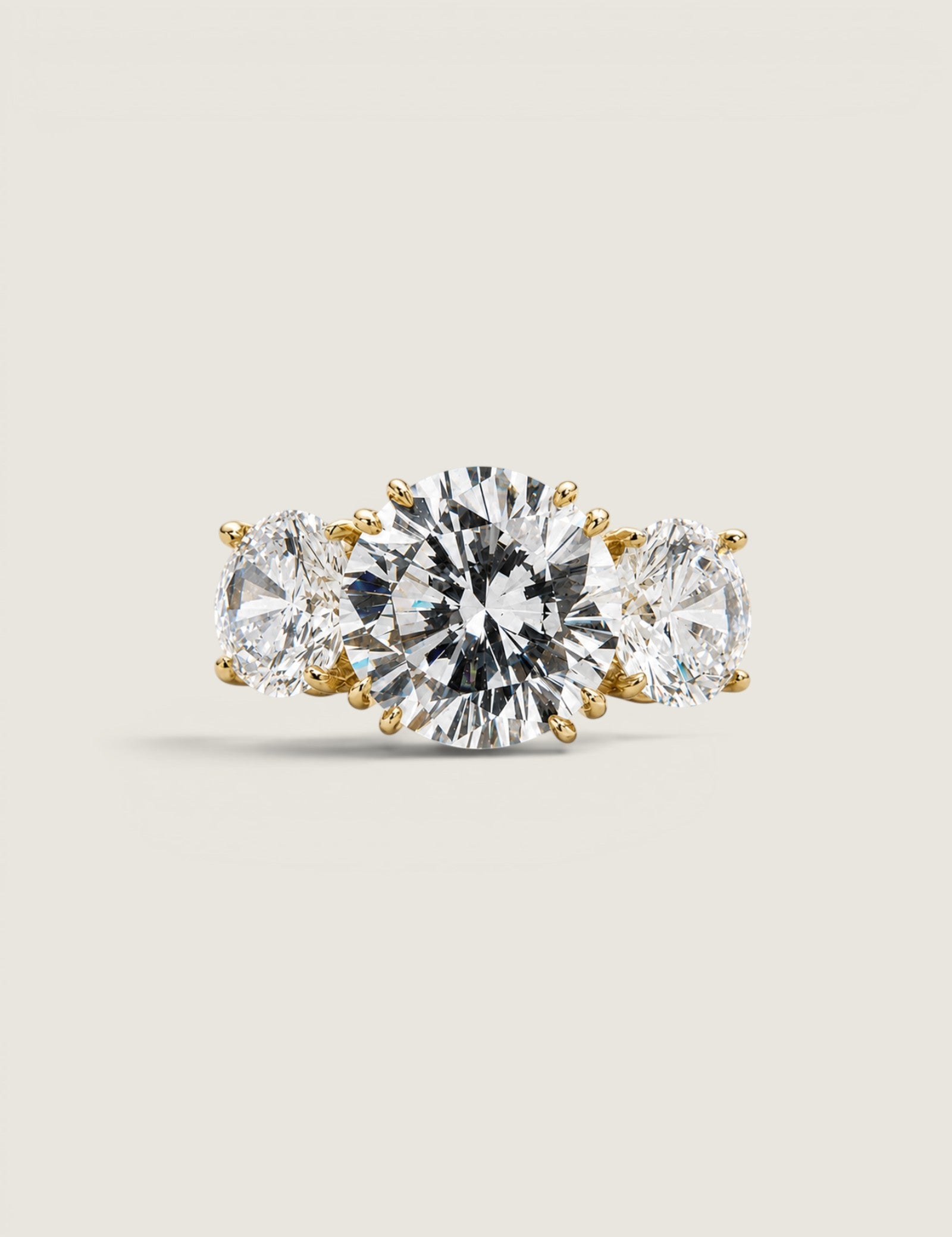 Classic Radiance Three Stone Ring (6.5 TCW)