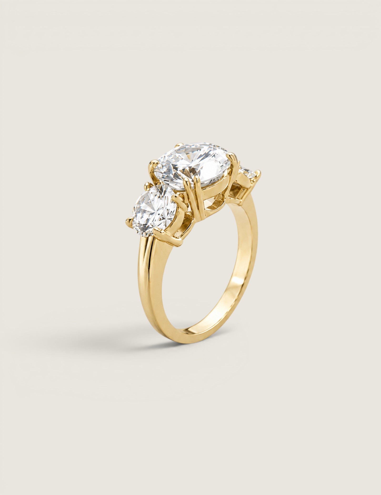 Classic Radiance Three Stone Ring (6.5 TCW)