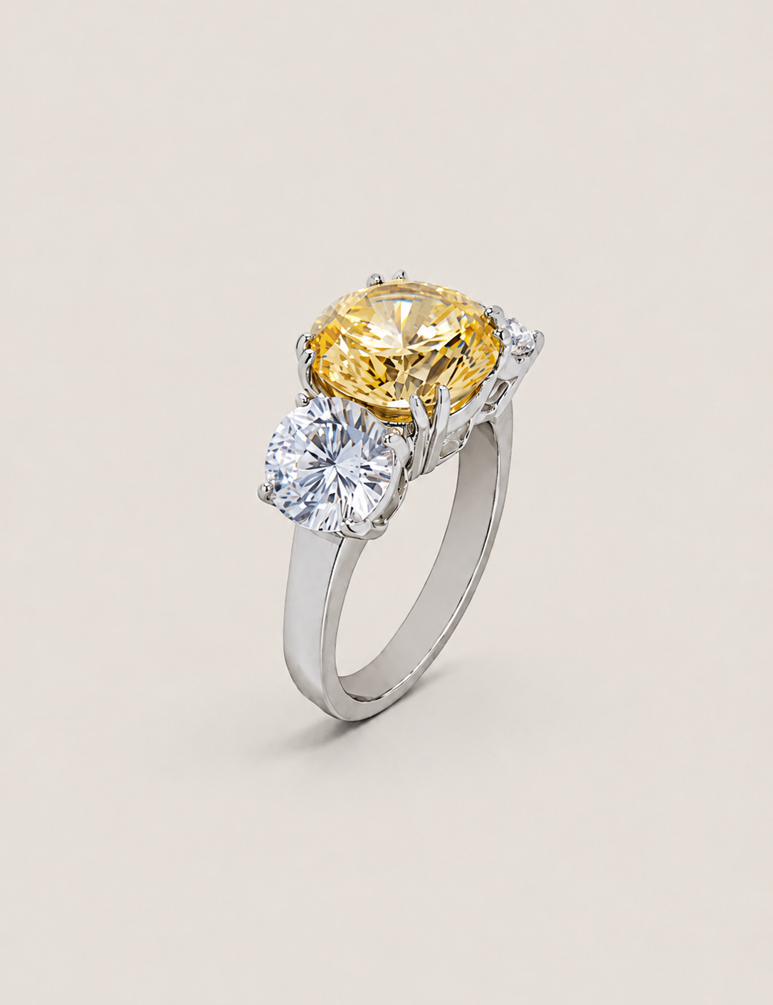 Petite Soleil Radiance Three Stone Ring (5.5 TCW)