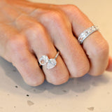 Oval and Pear Bypass Ring (3.5 TCW)