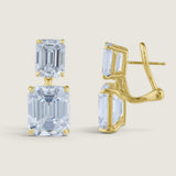 Double Emerald-Cut Drop Earrings (19 TCW)