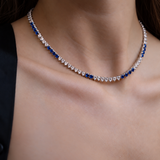 Confetti Sapphire Riviera Tennis Necklace