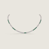 Confetti Emerald Riviera Tennis Necklace