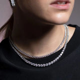 Round Tennis Necklace (4mm)