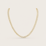 Round Tennis Necklace (4mm)