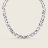 Round Brilliant Tennis Necklace (104 TCW)