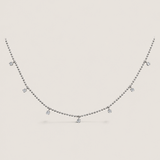Delicate Diamond Drop Necklace