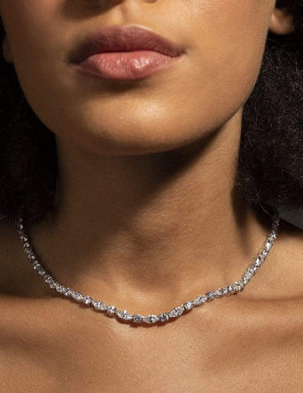 NECKLACE RD. W MARQ.CZ - NMR/CZ
