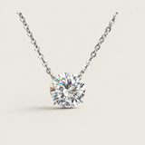 Classic Four-Prong Round Brilliant Pendant (5 CT)