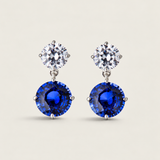Round Stud with Sapphire Drop (5.6 TCW)