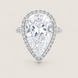 Grandeur Pear-Shaped Halo Ring (12.5 TCW)