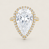 Grandeur Pear-Shaped Halo Ring (12.5 TCW)