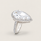Grandeur Pear-Shaped Halo Ring (12.5 TCW)