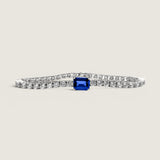 Emerald-Cut Sapphire Tennis Bracelet (10.5 TCW)