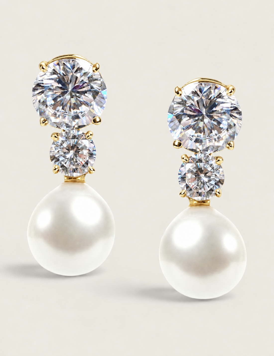 Classic Pearl Drop Earrings (4 TCW)