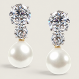 Classic Pearl Drop Earrings (4 TCW)