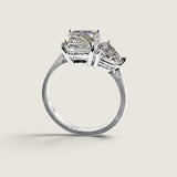 Toi et Moi Heart and Emerald-Cut Ring (2.2 TCW)