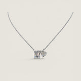 Toi et Moi Pear and Emerald-Cut Pendant Necklace (2.75 TCW)