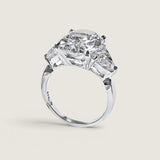 Oval With Trillion Side Stones Ring (5.6 TCW)