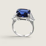 Midnight Reverie Three Stone Ring (11.1 TCW)