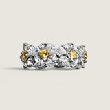 Marquise and Round Canary Band (8.8 TCW)