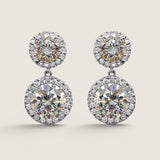 1.25CT WITH 2.5CT DROP PAVE EARRING - EF1155/CZ