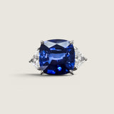 Midnight Reverie Three Stone Ring (11.1 TCW)