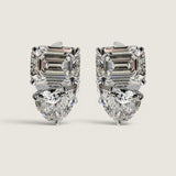 Toi et Moi Pear and Emerald-Cut Earrings (7.5 TCW)