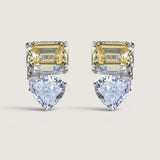 Toi et Moi Pear and Canary Emerald-Cut Earrings (5.5 TCW)