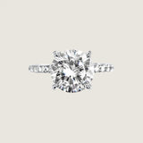 2.5CT CENTER WITH STONES ON SHANK AND BASKET