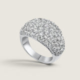1/2 Dome of Prong Set Round Cut Stones. 4.5 TCW   F54-CZ-14K