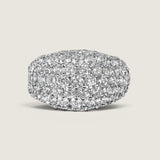 1/2 Dome of Prong Set Round Cut Stones. 4.5 TCW   F54-CZ-14K