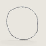 Round Tennis Necklace (2.5mm)