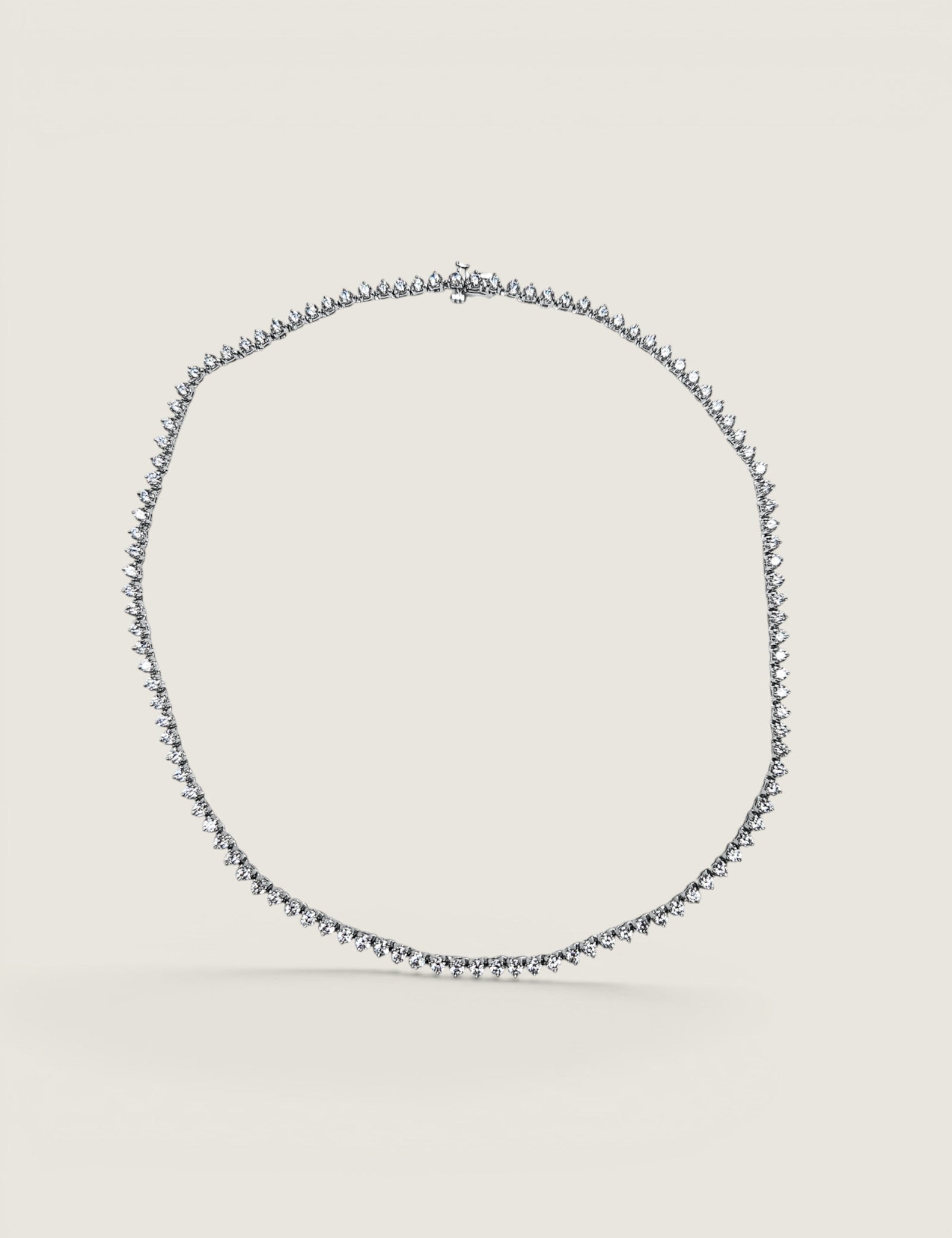 Round Tennis Necklace (2.5mm)