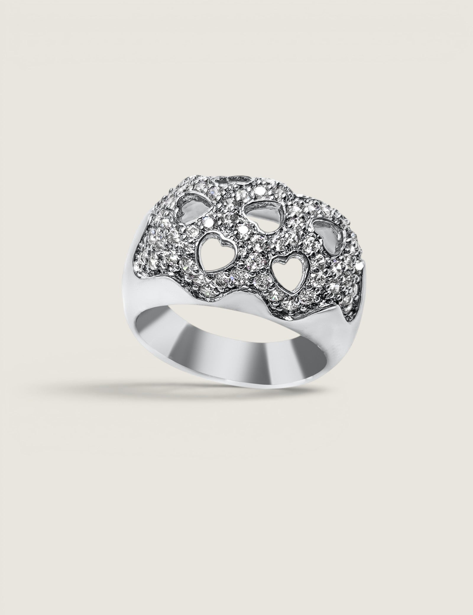 Heart Pavé Ring (1 TCW)