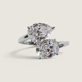 Oval and Pear Bypass Ring (3.5 TCW)