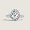 Oval with Pave Halo (2 Carat Center) - Fantasia by DeSerio