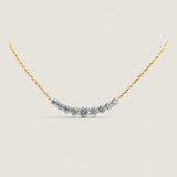 Graduated 9 Stone Pendant Necklace