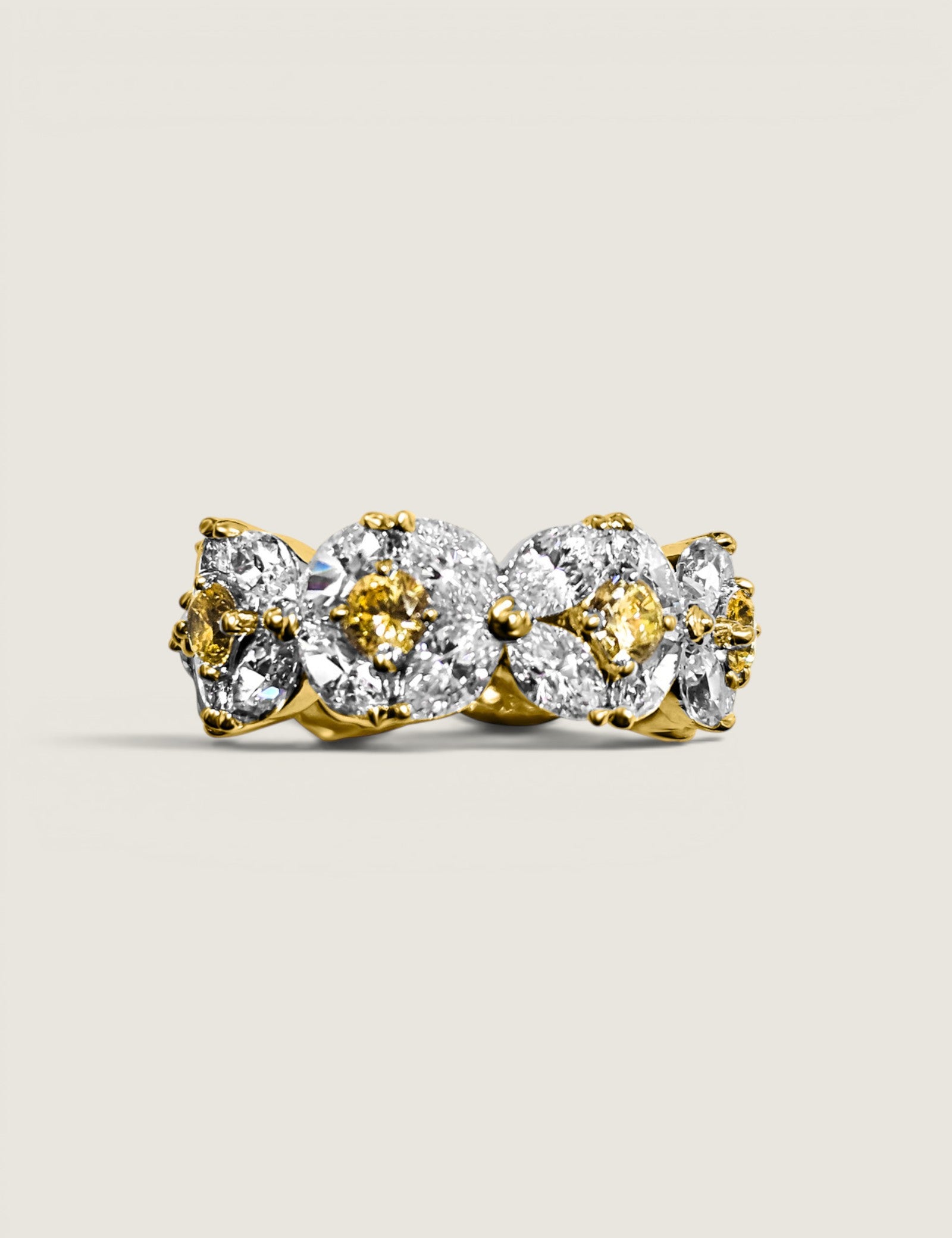 Marquise and Round Canary Band (8.8 TCW)