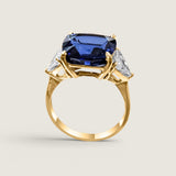 Midnight Reverie Three Stone Ring (11.1 TCW)